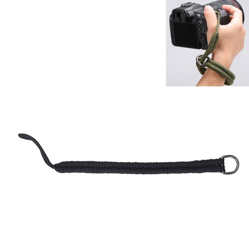 Black nylon camera - wrist, hand