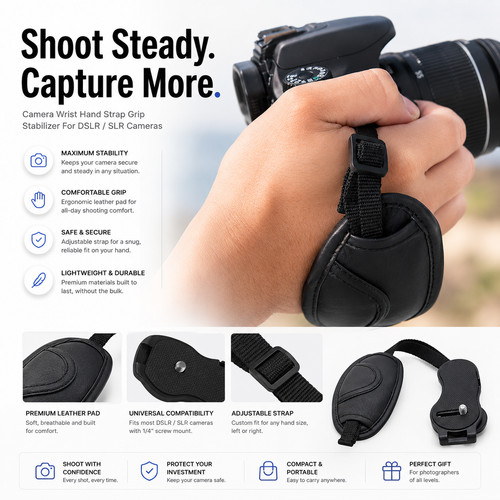 Camera wrist hand strap - camera,