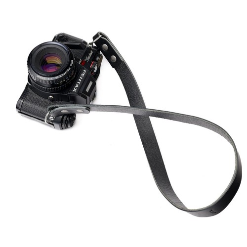 Leather camera neck strap - neck,